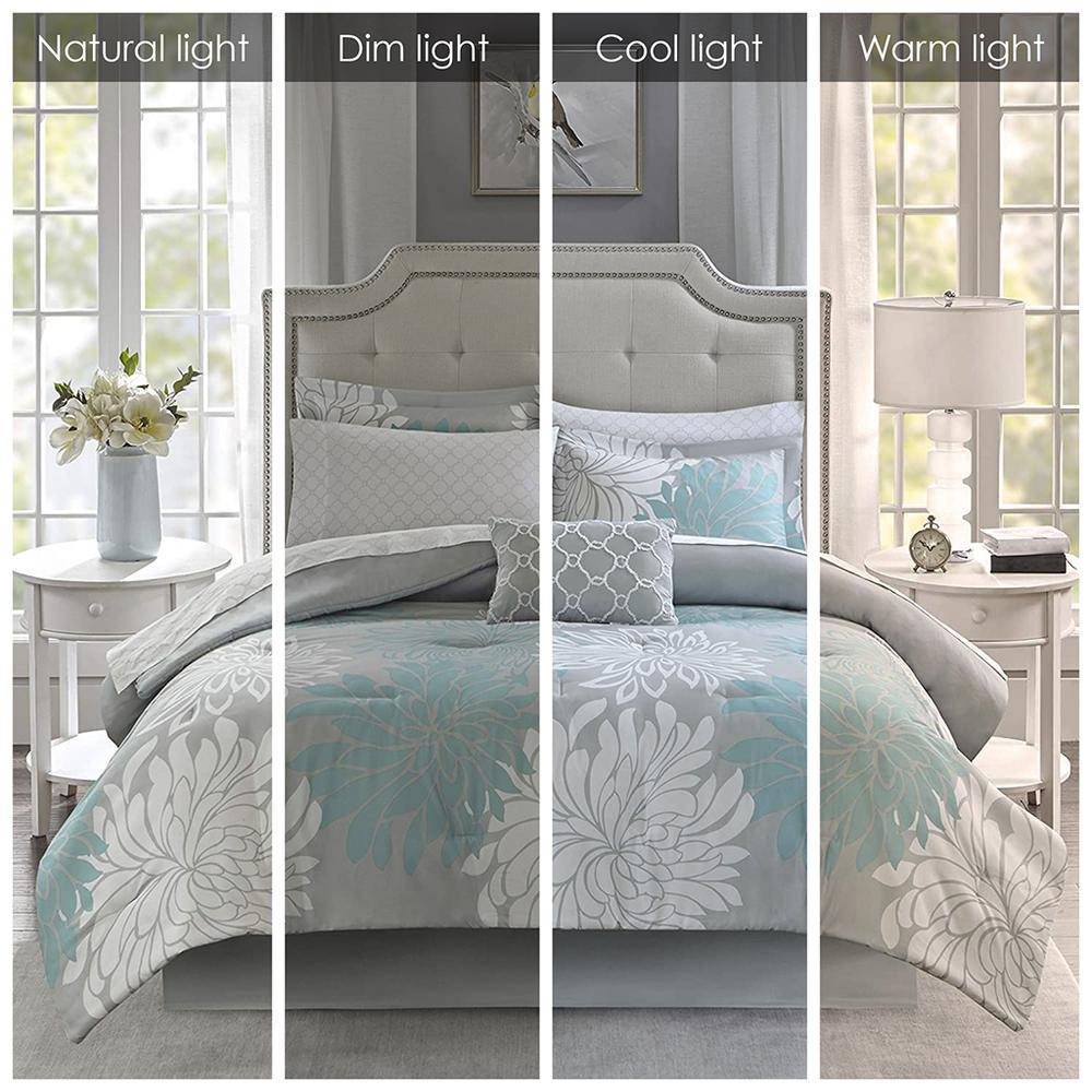 7 Piece Comforter Set with Cotton Bed Sheets. Picture 5