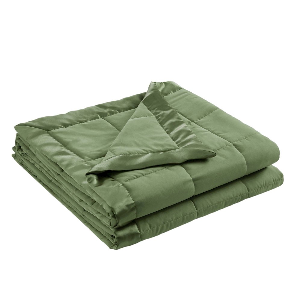 Windom Lightweight Down Alternative Blanket with Satin Trim. Picture 5