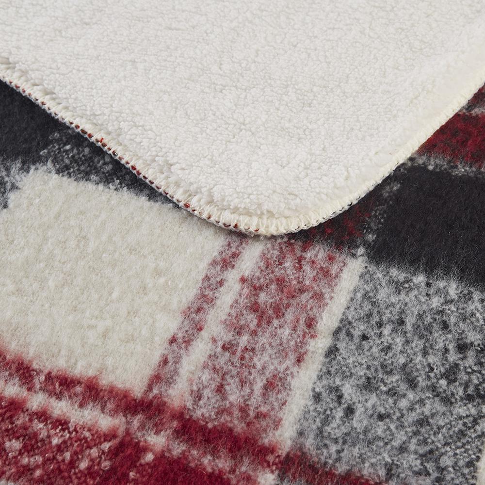 Faux Mohair to Sherpa Throw. Picture 1