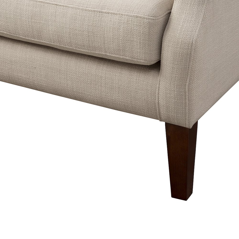 Button Tufted Wing Chair. Picture 1