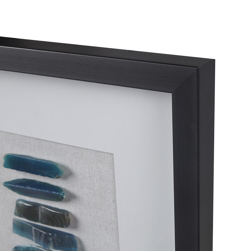 Framed Blue Agate Shadowbox Wall Decor Panel. Picture 5