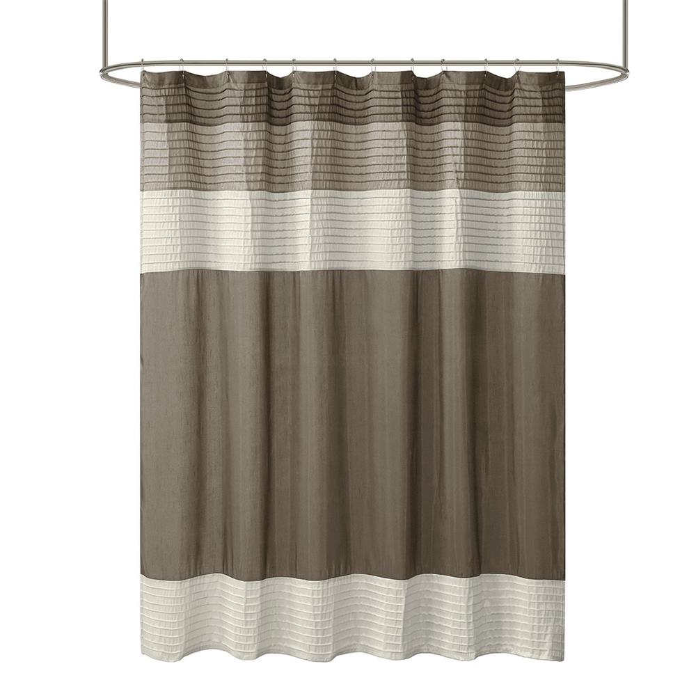 Faux Silk Shower Curtain. Picture 1