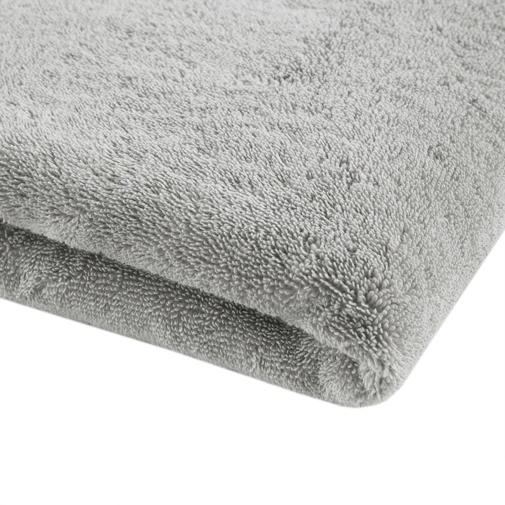 100% Cotton Bath Sheet 2 Piece Set in Grey Color. Picture 1