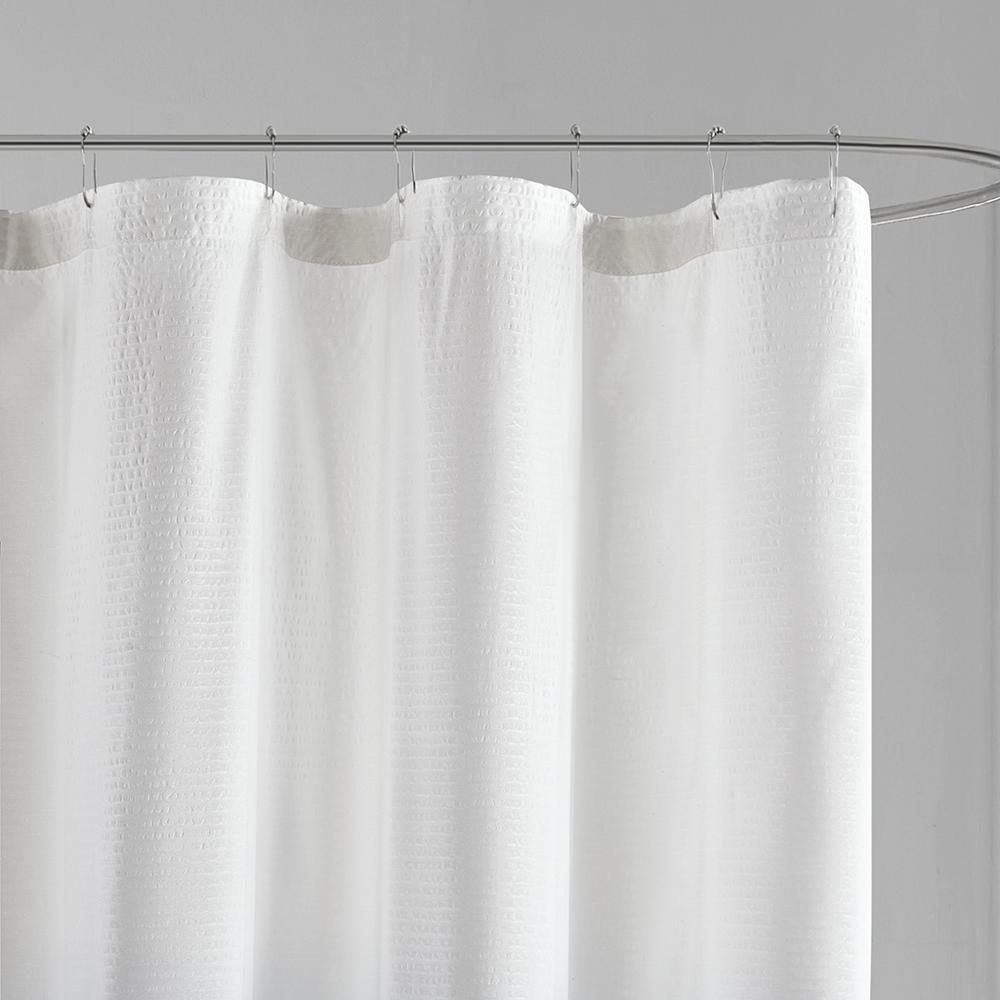 Ombre Printed Seersucker Shower Curtain. Picture 5