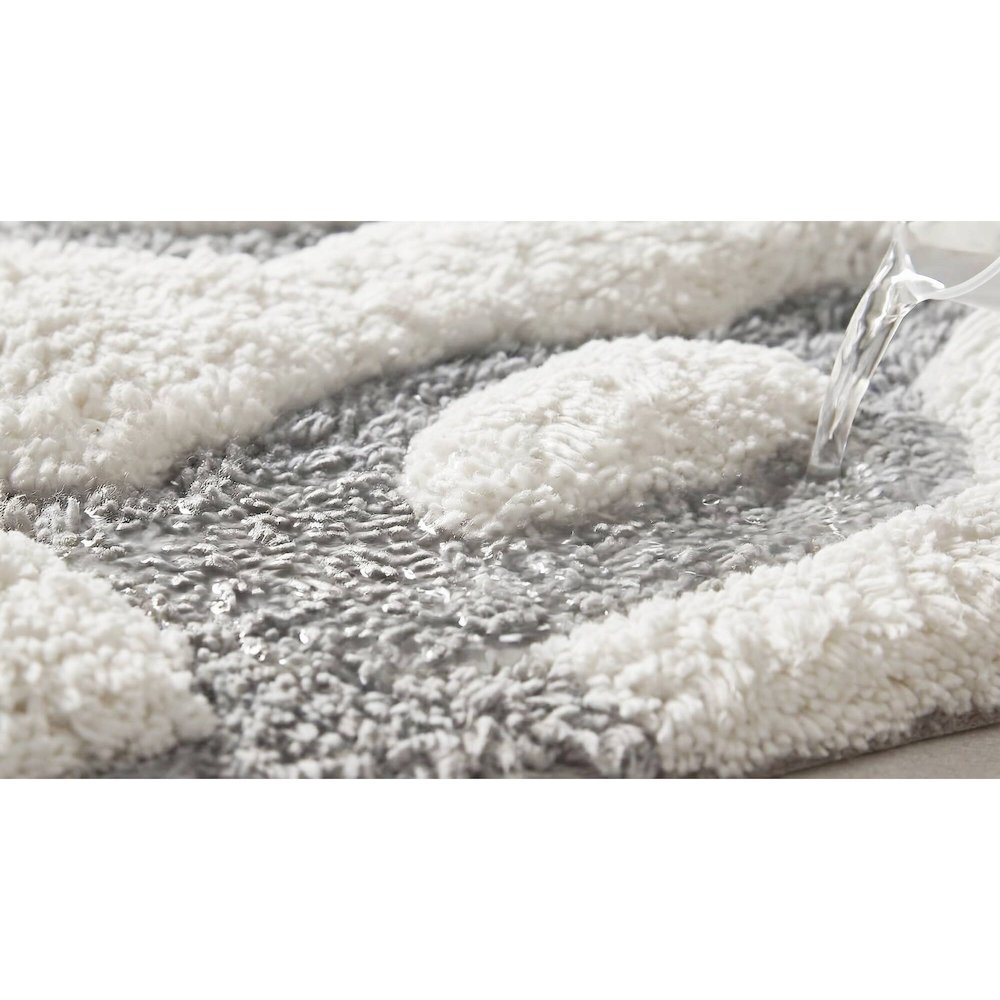 Casablanca Medallion Cotton Tufted Bath Rug. Picture 4