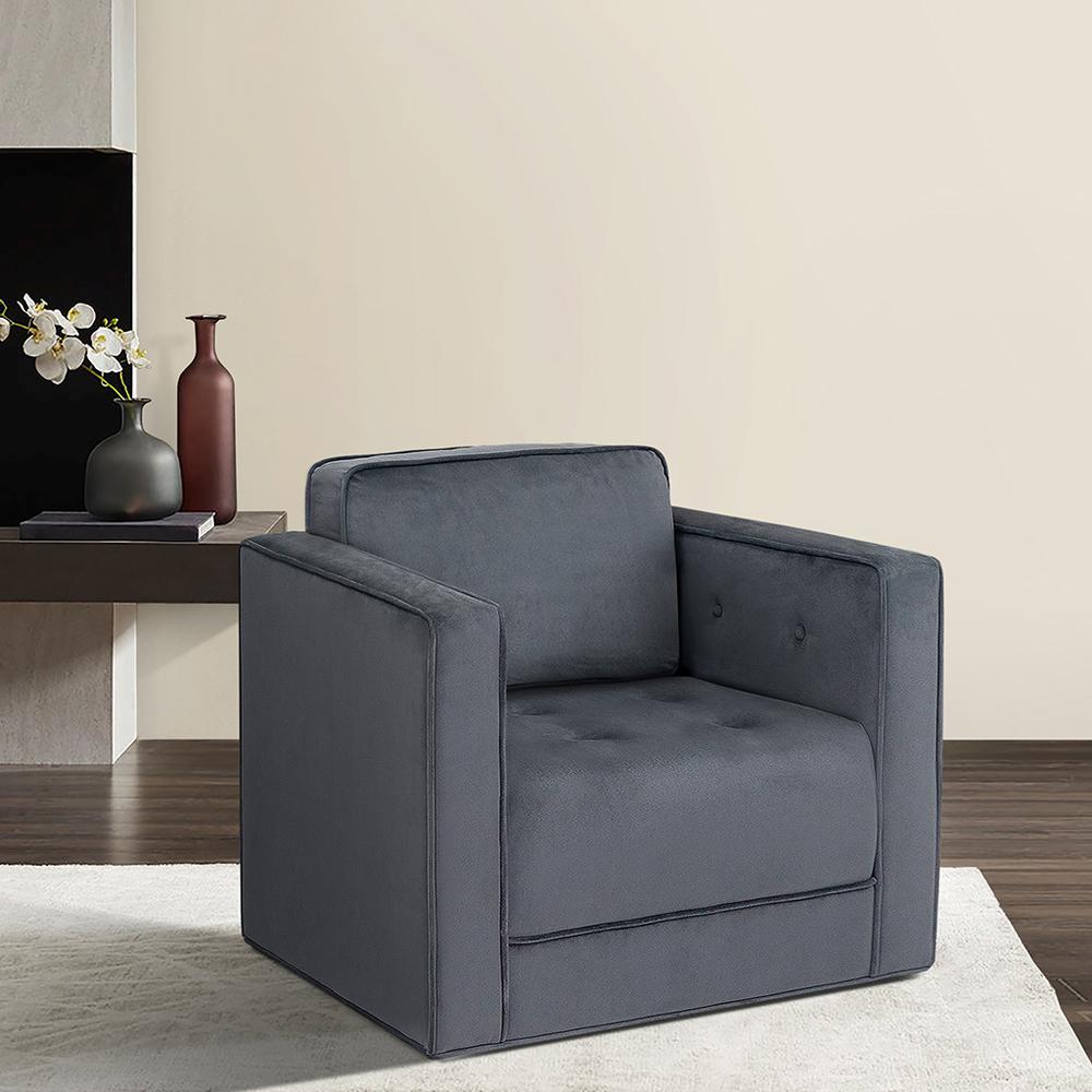 360 Degree Upholstered Swivel Chair. Picture 4