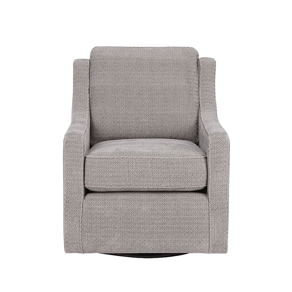 Chenille Swivel Chair. Picture 1