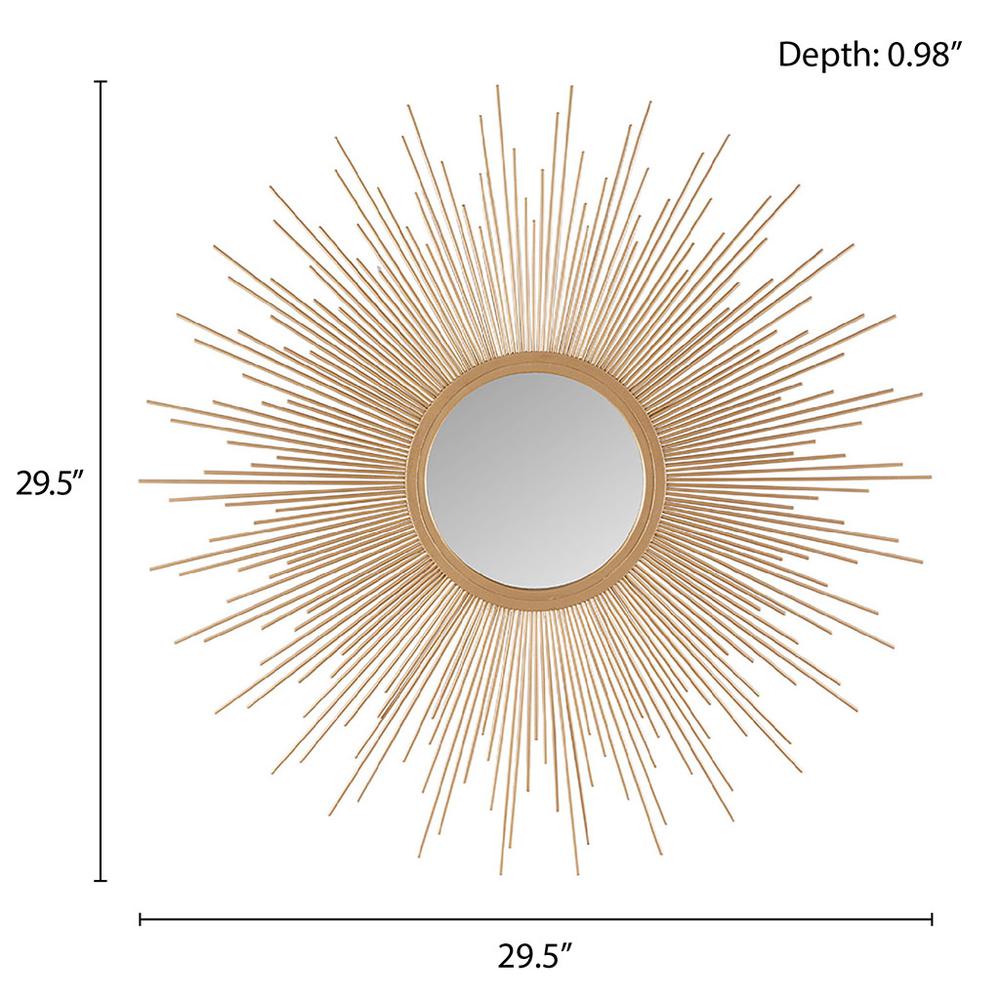 Sunburst Wall Decor Mirror 29.5"D. Picture 1