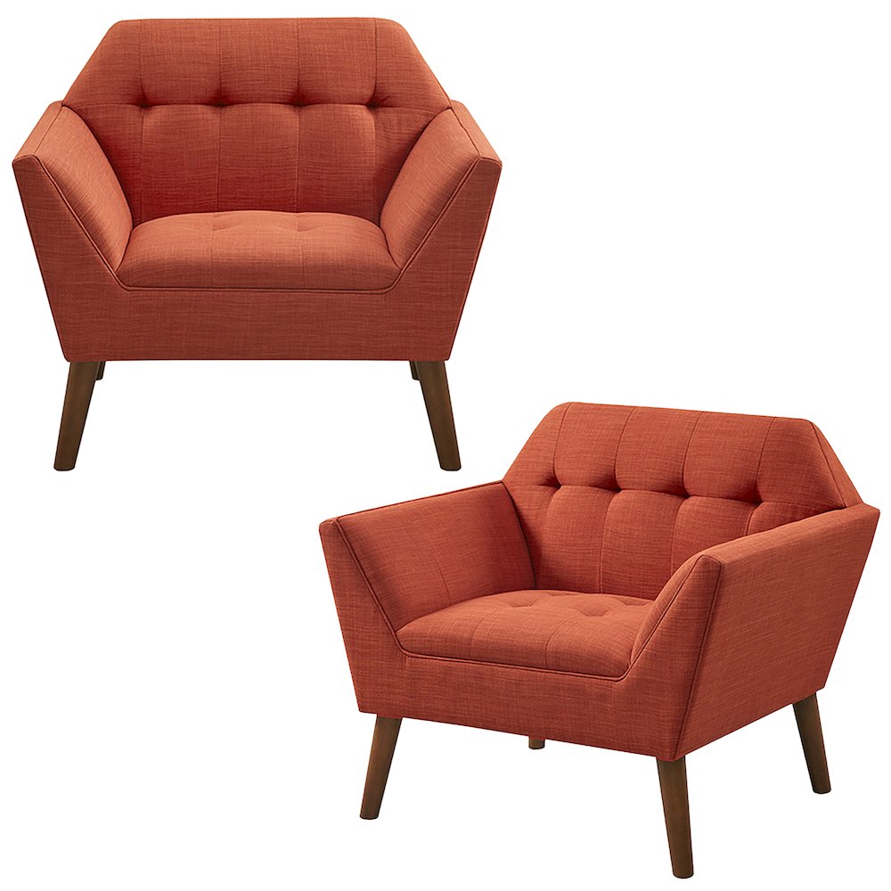 Newport Lounge Chair Set of 2 in Spice. Picture 1