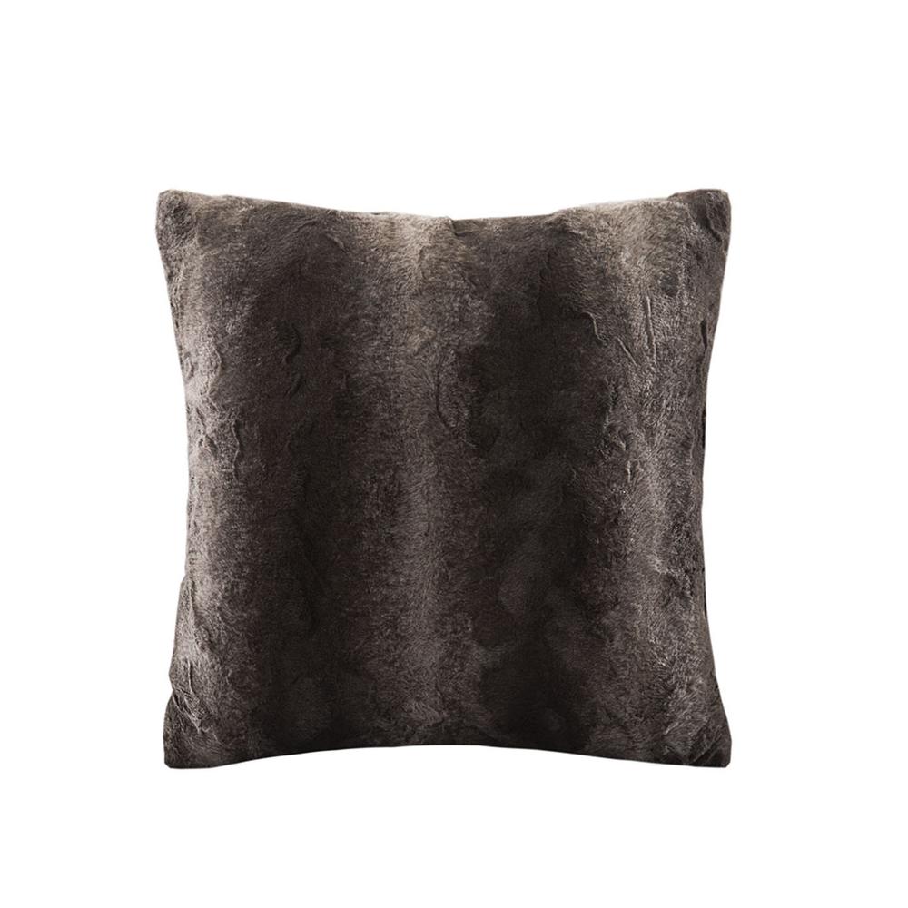 Faux Fur Square Pillow. Picture 3