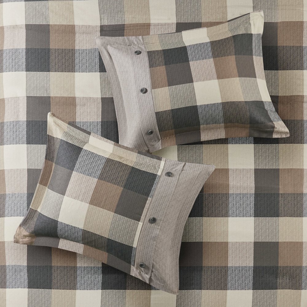6 Piece Herringbone Duvet Cover Set. Picture 3