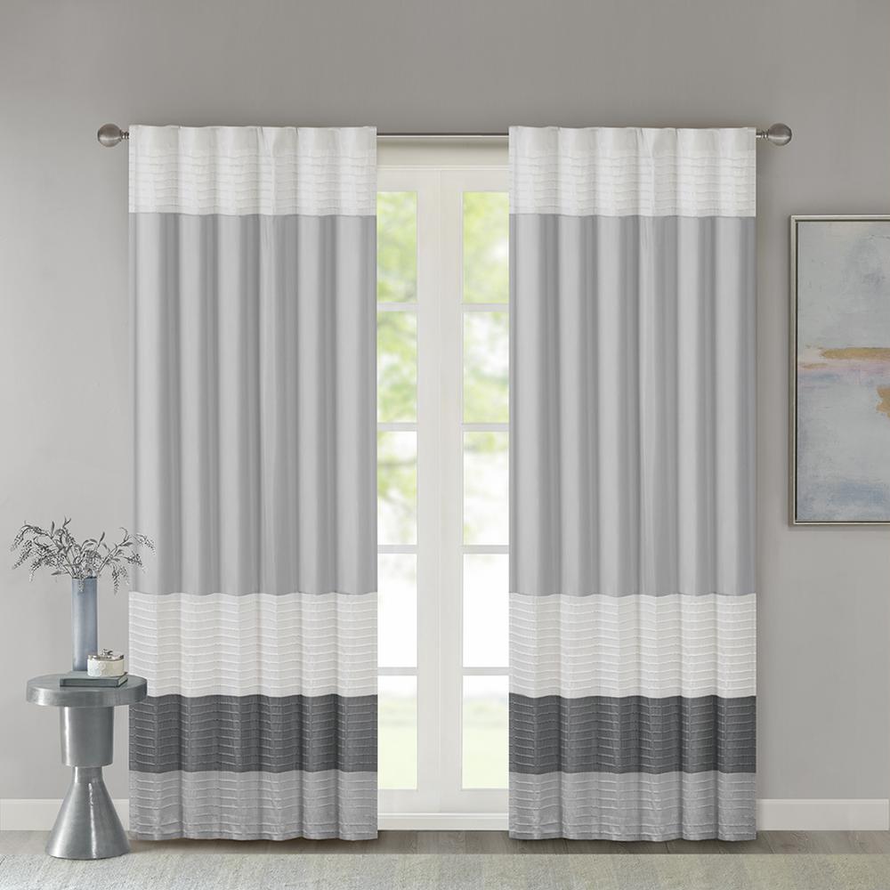 Polyoni Pintuck Curtain Panel. Picture 3