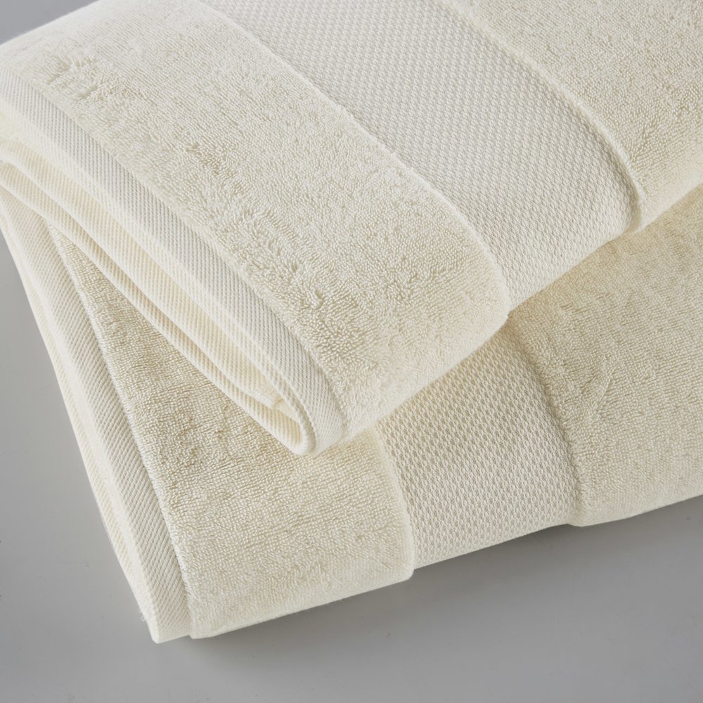 100% Cotton Bath Sheet 2 Piece Set in Natural Color. Picture 4