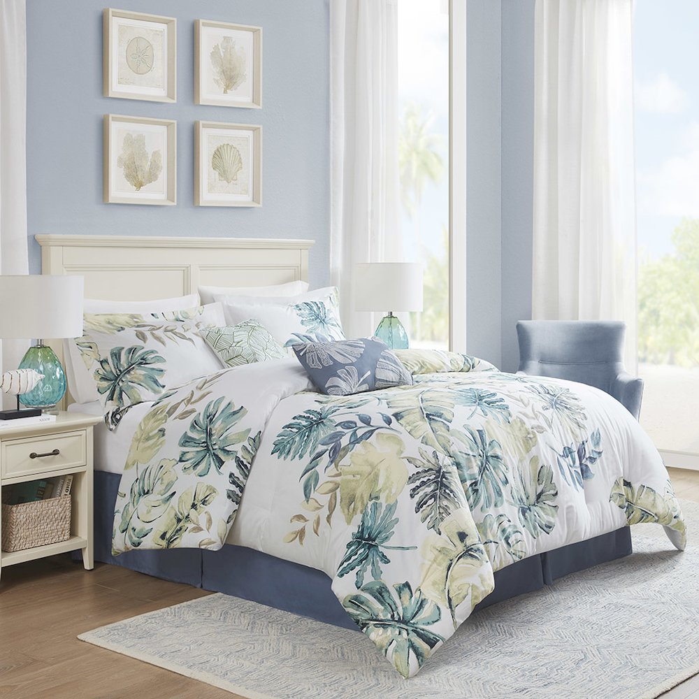 Cotton Printed 6 Piece Comforter Set. Picture 4