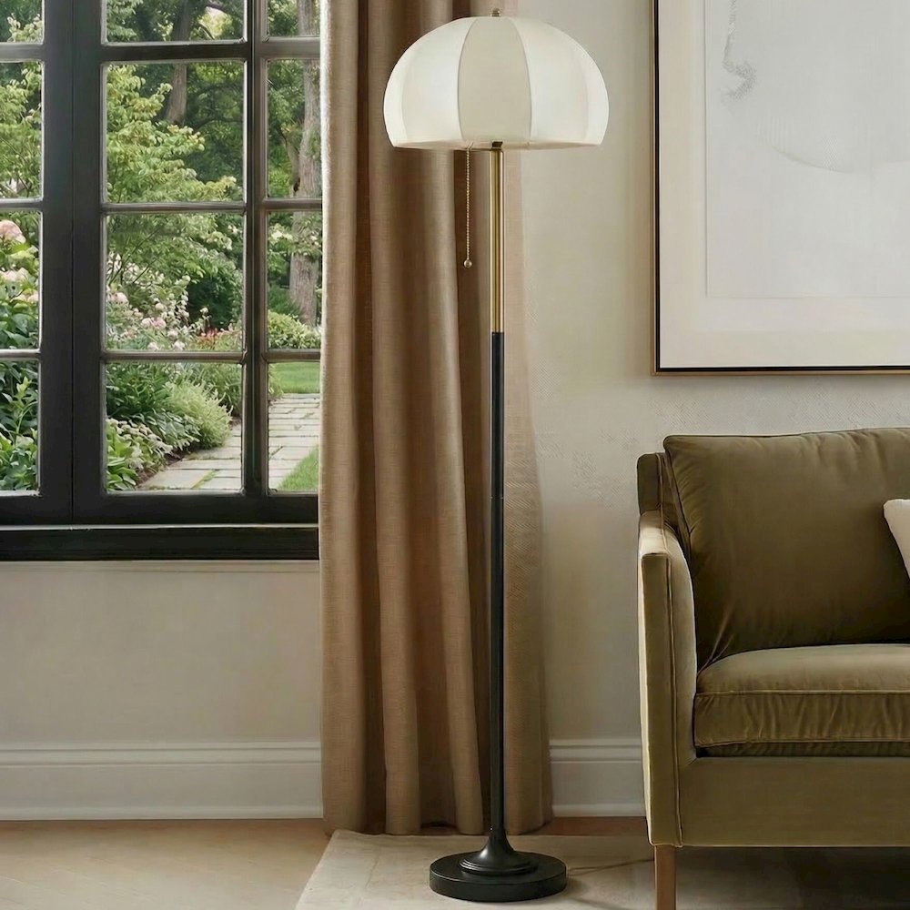 Serin Dimmable Floor Lamp with Dome Shade. Picture 1