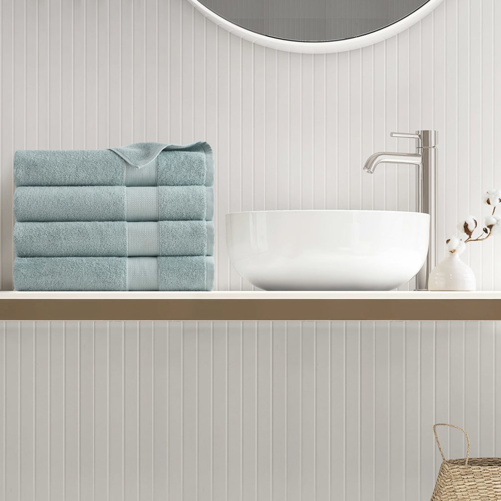 500GSM Plush Towel Set, Seafoam color. Picture 1