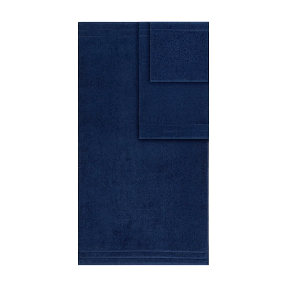 Quick Dry 100% Cotton 12pc Towel Set, Indigo color. Picture 5