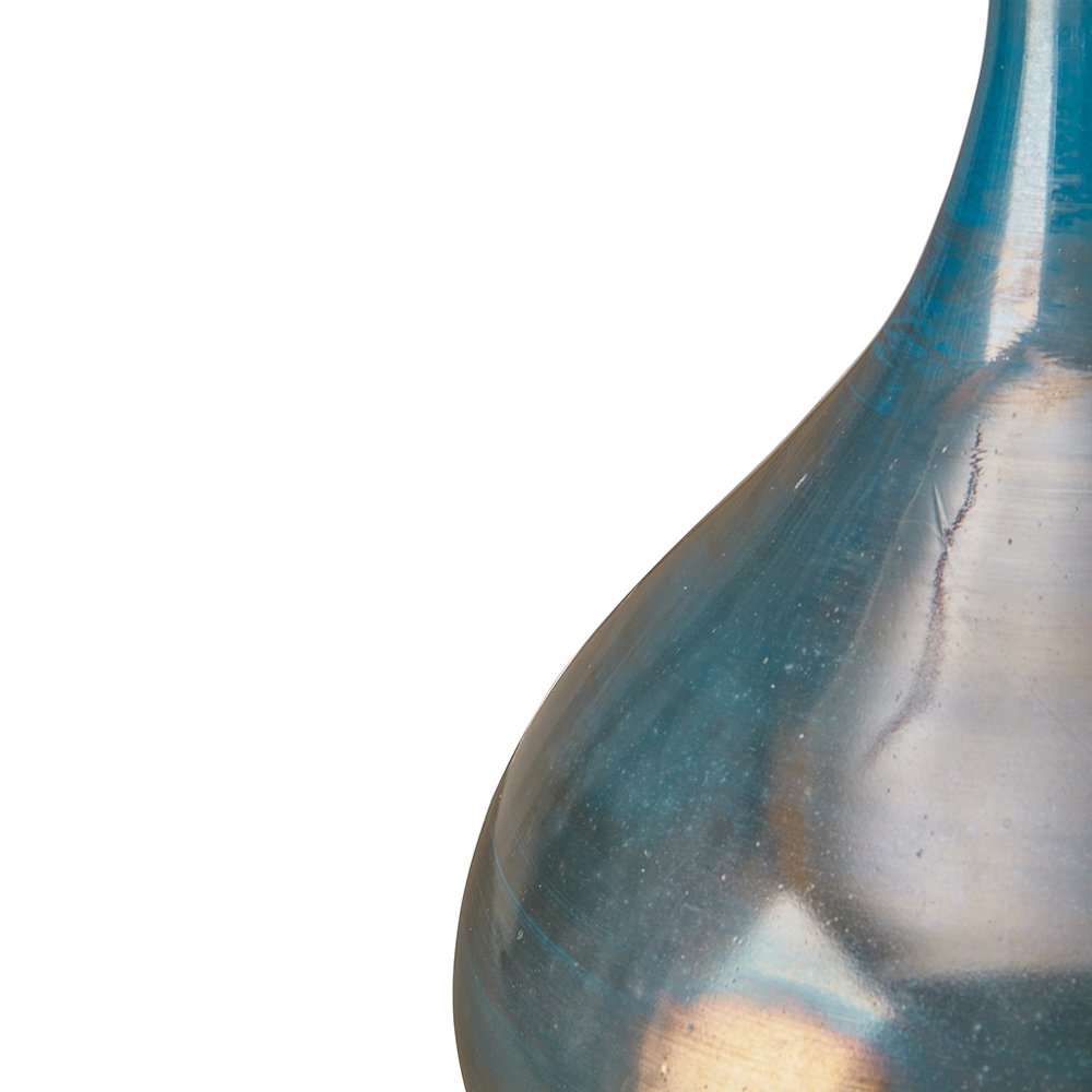 Blue and Bronze Decorative Glass Vases 3-piece set. Picture 2
