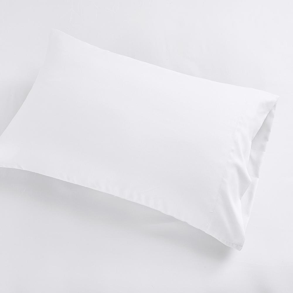 Microfiber All Season Soft Touch Sheet Set, White color. Picture 2