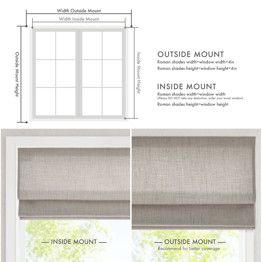 Mira Cordless Roman Shade. Picture 5