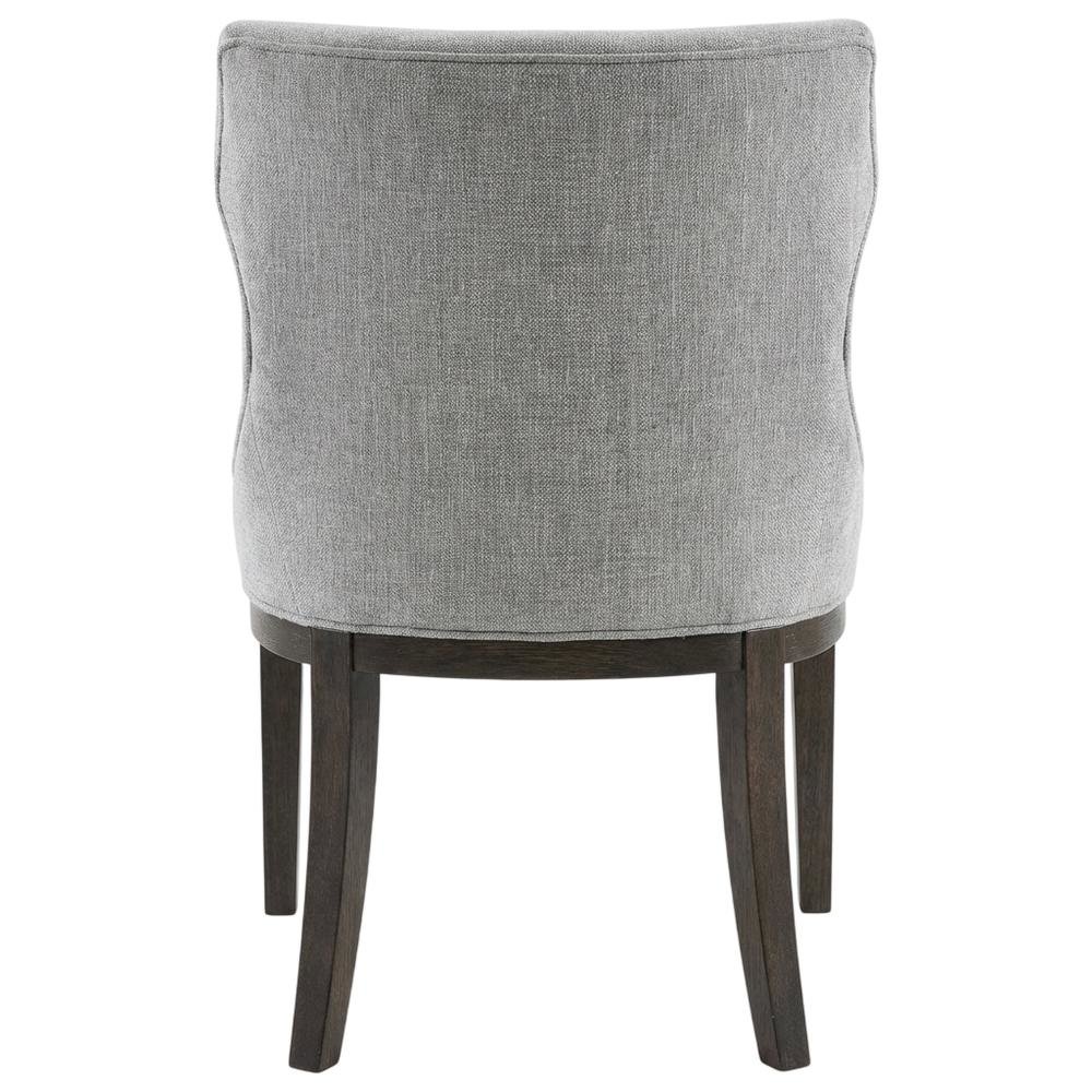 Mist Grey Dining Side Chairs with Contemporary Design and Comfort, Set of 2. Picture 3