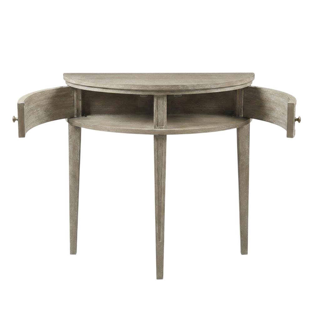 Wooden Storage Console Table with Flat Top and Open Shelf. Picture 4