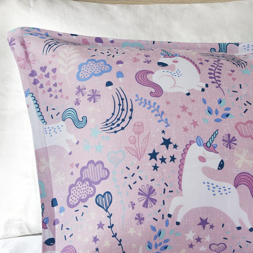 Unicorn Cotton Duvet Cover Set. Picture 1