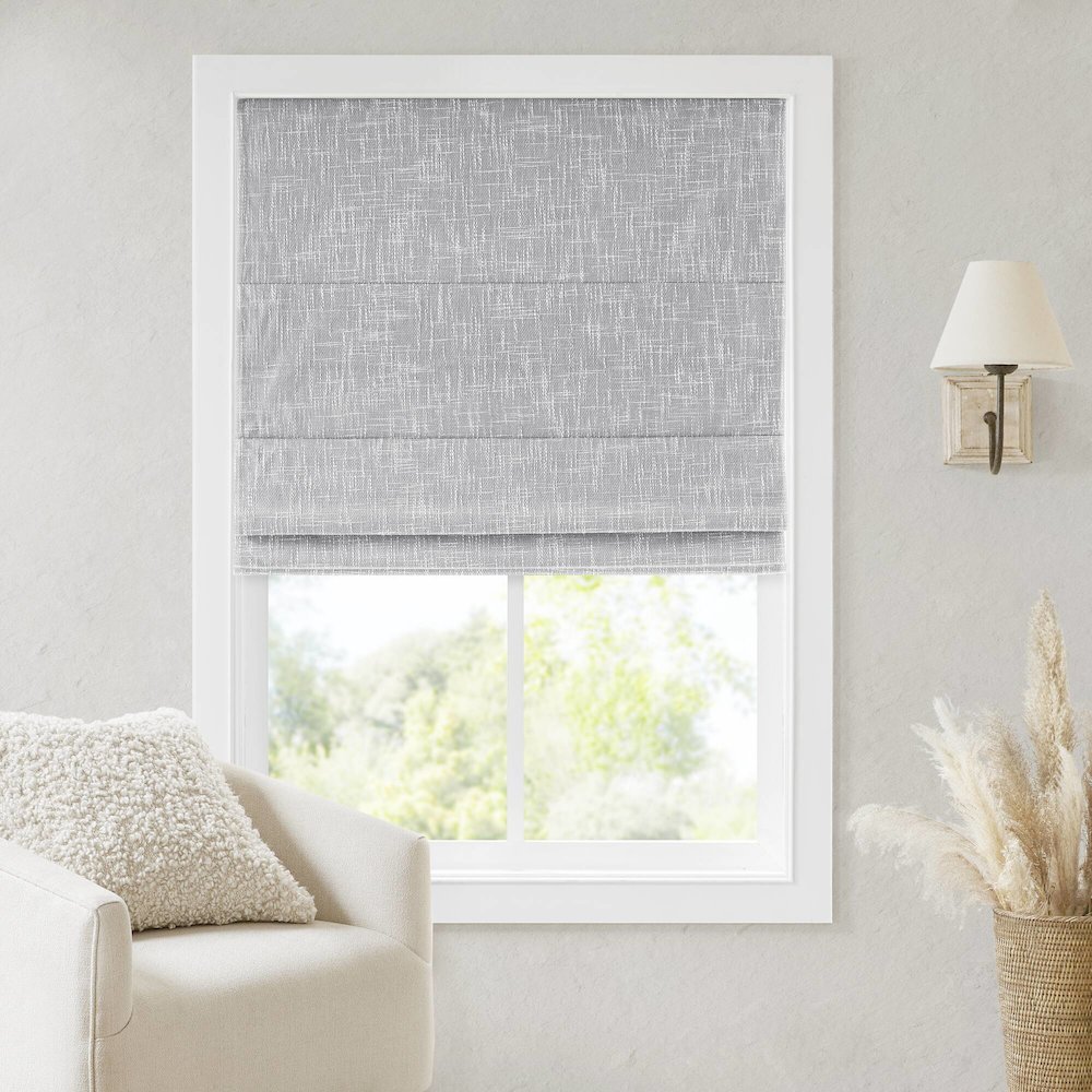 Quincy Cordless Roman Shade. Picture 1