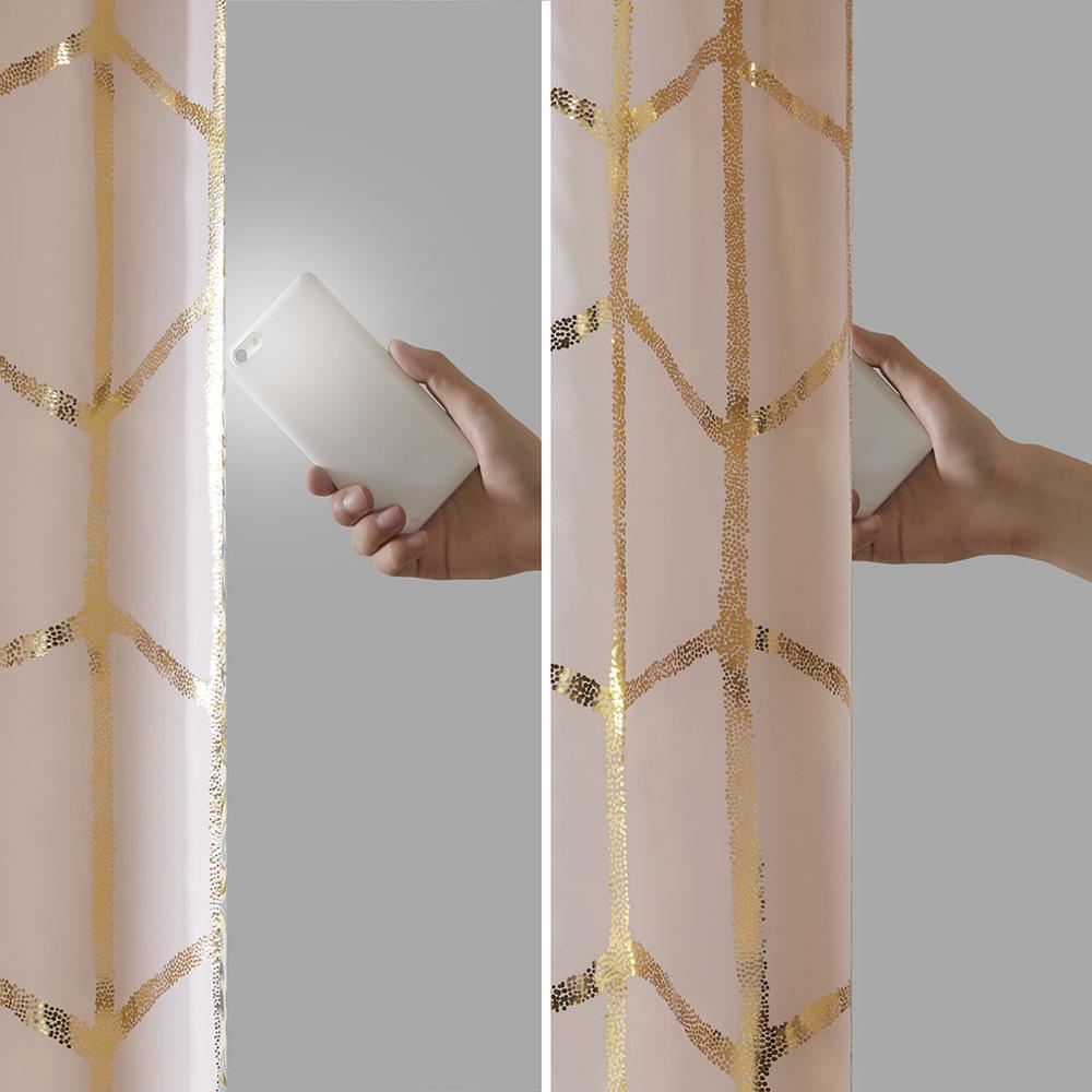 Enchanted Metallic Print Total Blackout Curtain Panel, Belen Kox. Picture 5