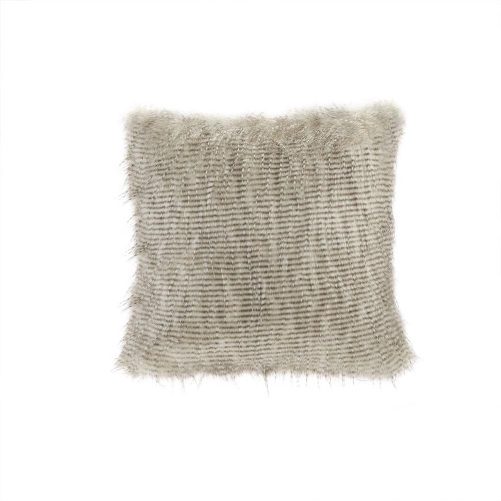 Faux Fur Square Pillow. Picture 5