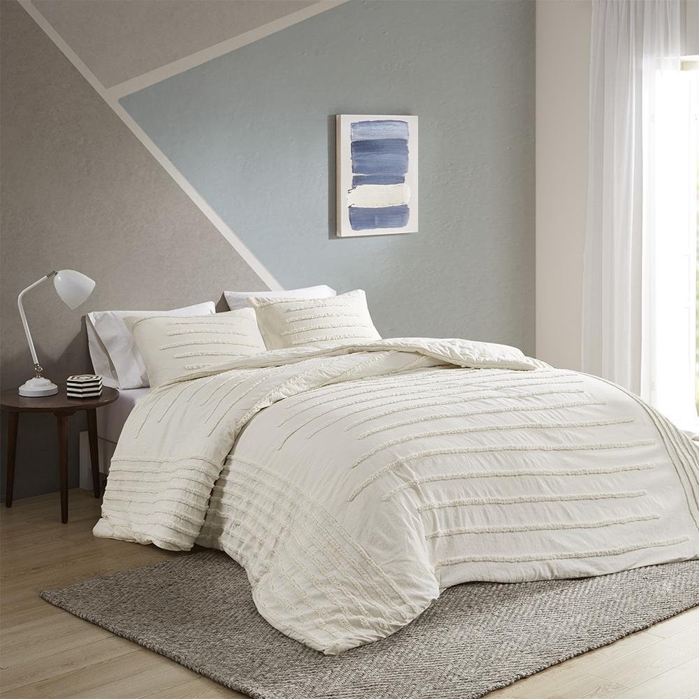 3 Piece Cotton Chenille Duvet Cover Set. Picture 5