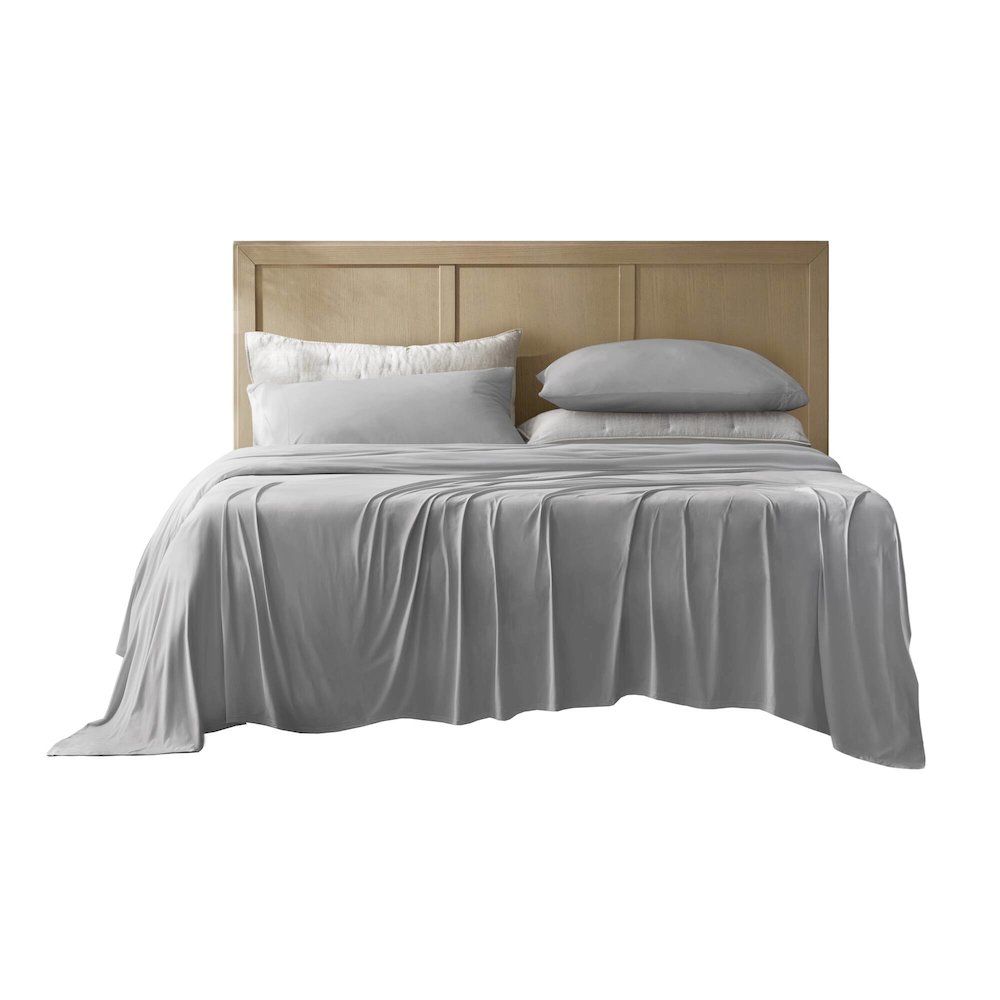 Stretch Jersey Sheet Set, Grey color. Picture 1