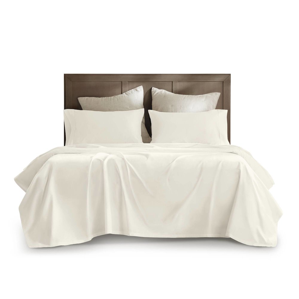 Sateen Sheet Set, Ivory color. Picture 5