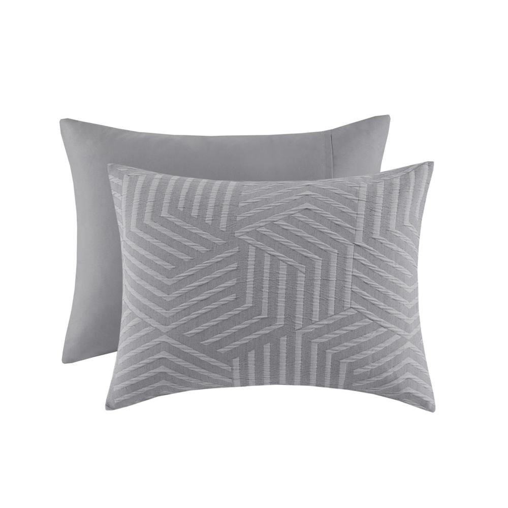 3 Piece Matelasse Jacquard Duvet Cover Set. Picture 2