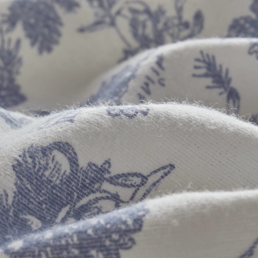 Cozy Flannel 100% Cotton Flannel Printed Sheet Set, Toile pine trees color. Picture 4