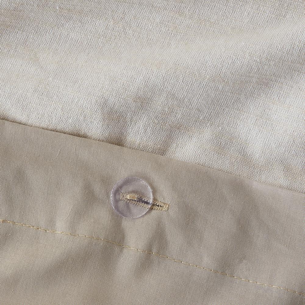 3 Piece Organic Cotton Oversized Duvet Cover Set. Picture 1