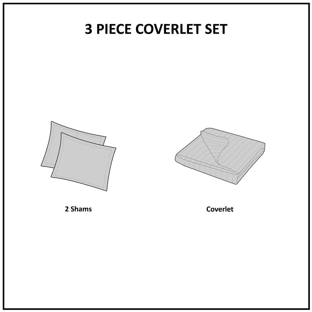 Spruce Hill Oversized Cotton Quilt Mini Set, Green color. Picture 5