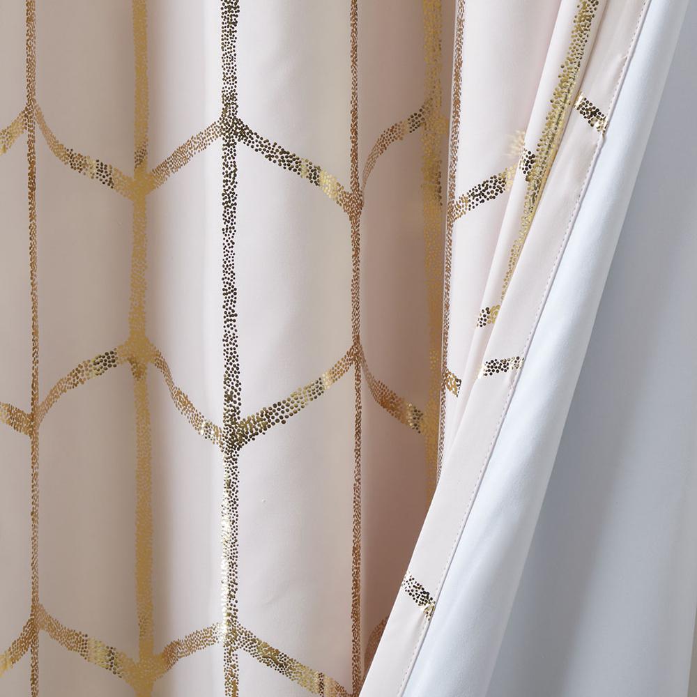 Enchanted Metallic Print Total Blackout Curtain Panel, Belen Kox. Picture 4