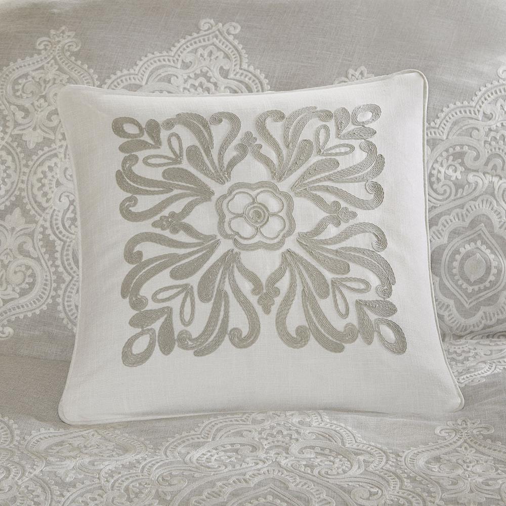 Natural Chain Stitch Embroidery 8pcs Comforter Set, Belen Kox. Picture 6