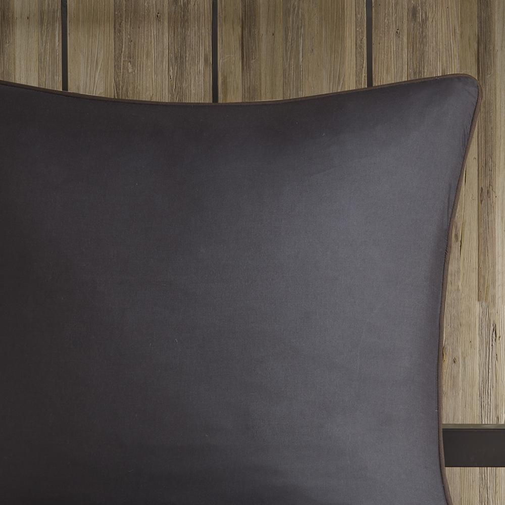 Bitter Creek Oversized Comforter Set, Grey/Brown color. Picture 3