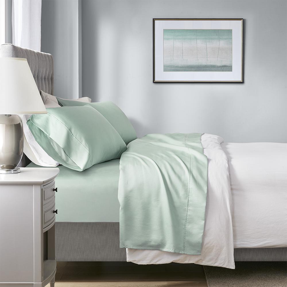 HeiQ Smart Temperature Cotton Blend 4 PC Sheet Set. Picture 2