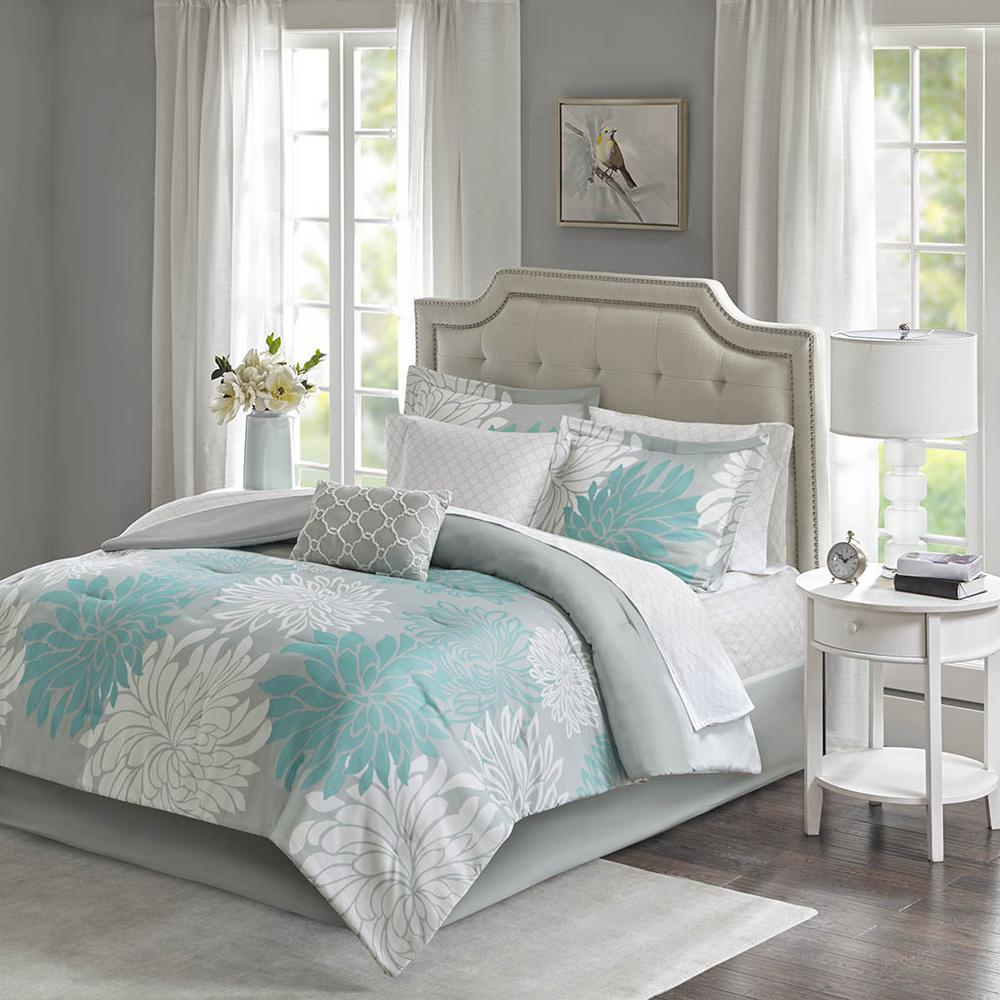 9 Piece Comforter Set with Cotton Bed Sheets. Picture 4