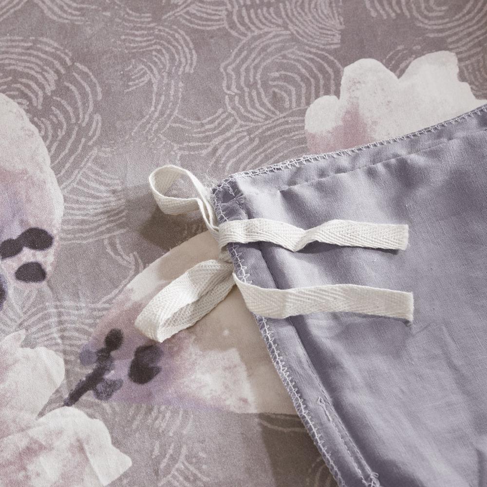 3 Piece Cotton Sateen Printed Duvet Cover Set. Picture 2