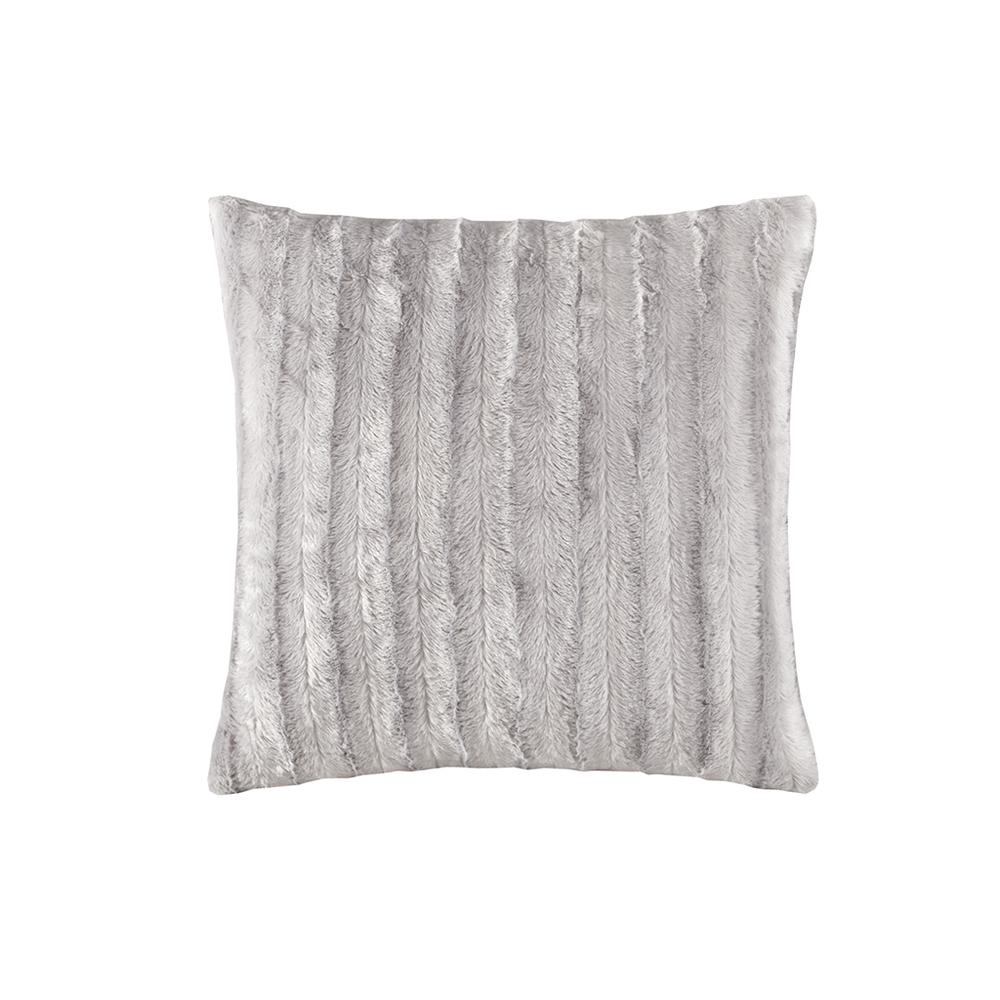 Faux Fur Square Pillow. Picture 1