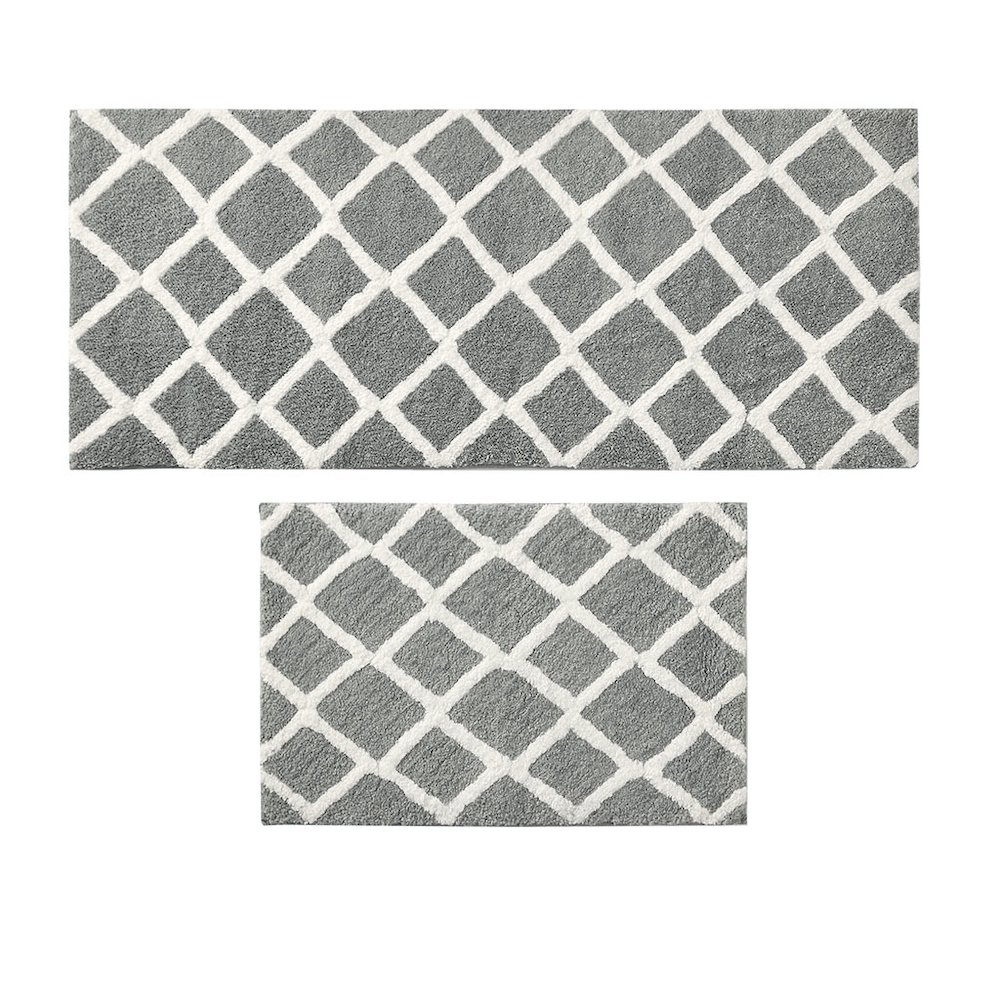 Reversible High Pile Tufted Microfiber Bath Rug. Picture 5