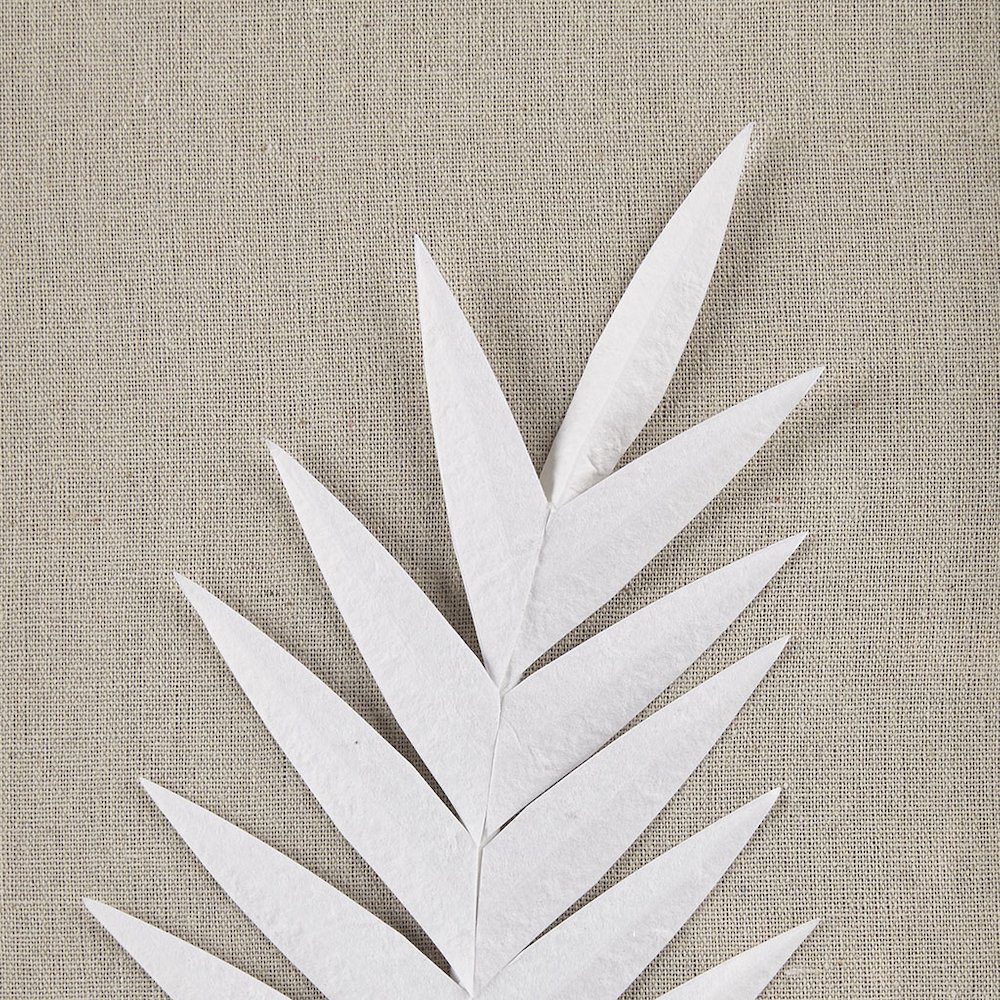 Framed Rice Paper Palm Leaves 3-piece Shadowbox Wall Decor Set. Picture 5
