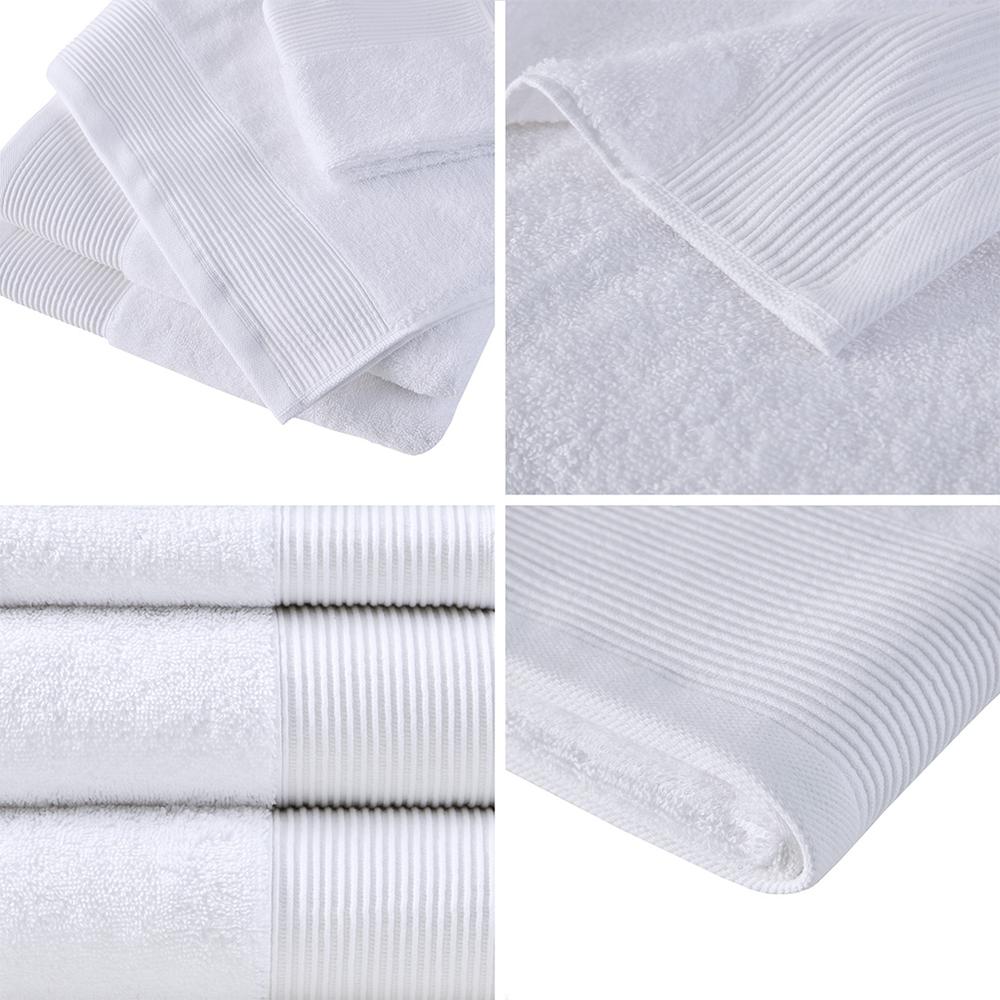 Cotton Tencel Blend Antimicrobial 6 Piece Towel Set. Picture 1