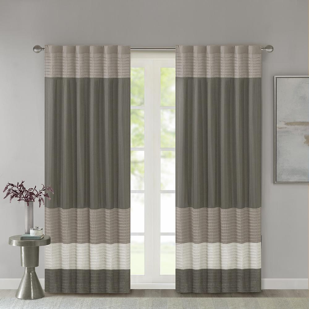Polyoni Pintuck Curtain Panel. Picture 4