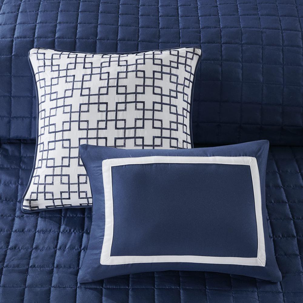 Navy Luxe 8 Piece Comforter Set, Belen Kox. Picture 8