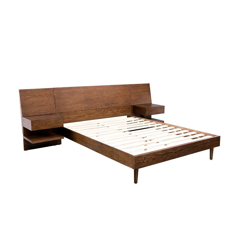 Bed with 2 Nightstands. Picture 3